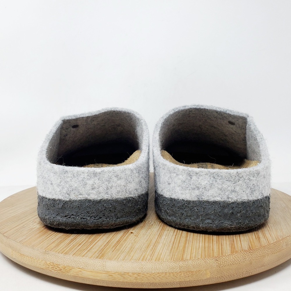 Birkenstock Zermatt Clogs 41 Womens 10 Grey Wool Slip On Mule Comfort Shoes - Picture 9 of 13